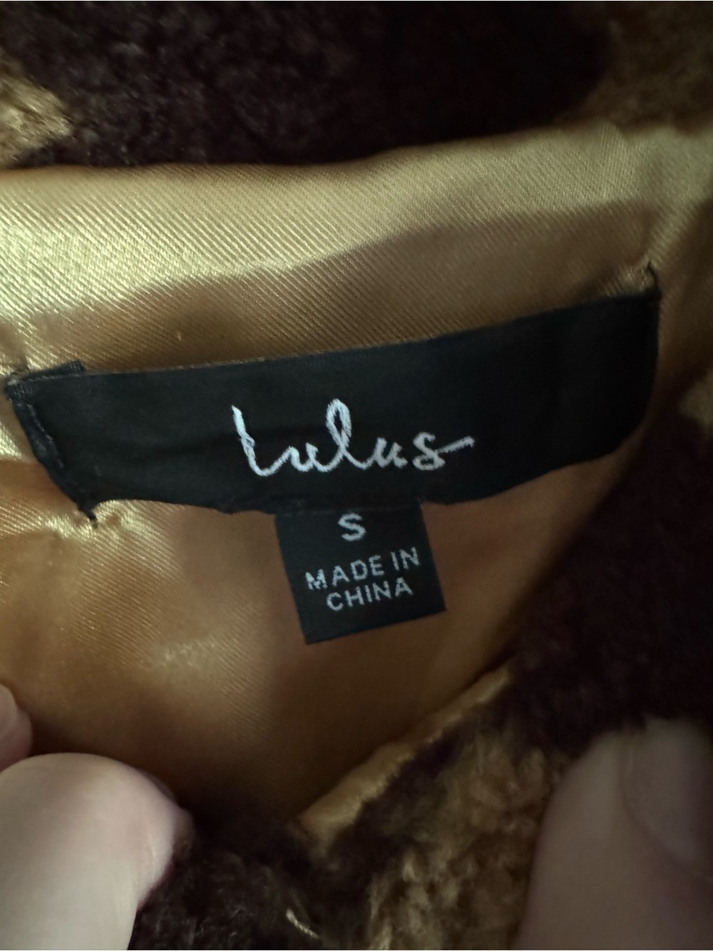 Lulu’s Fuzzy Checkered Cropped Jacket — Size S - Picture 2 of 7